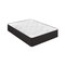 Emma and Oliver Drift 12 Inch Hybrid Mattress, High Density Cooling Foam and Pocket Spring Mattress in a Box, CertiPur-US Certified Foam, White/Black